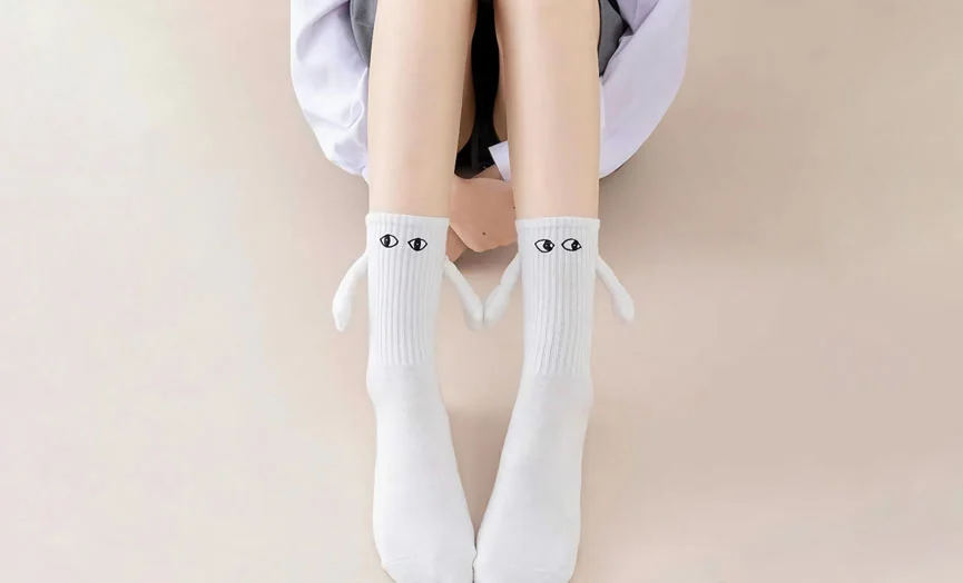 Novelty Magnetic Eye Socks for Couples