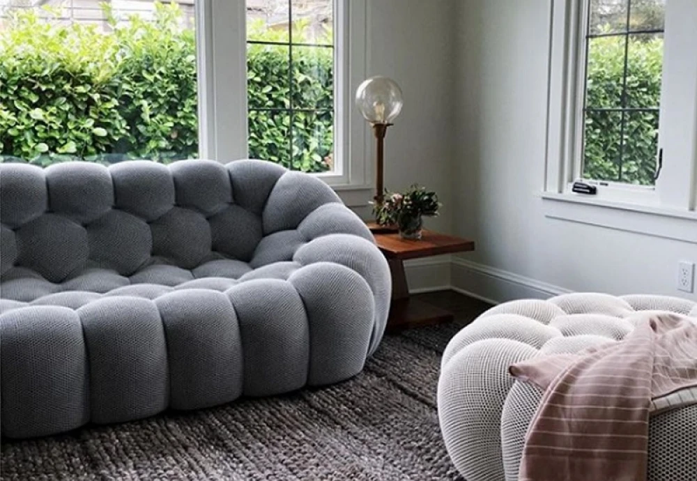 bubble 2 curved 3 4 seat sofa